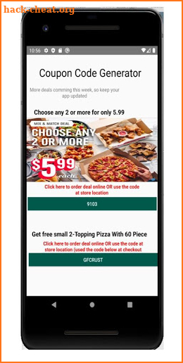 Domino's Pizza USA Coupons Deals - Code Generator screenshot