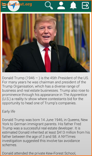 Donald Trump 2020 screenshot