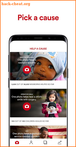 Donate a Photo - a charity app for giving screenshot