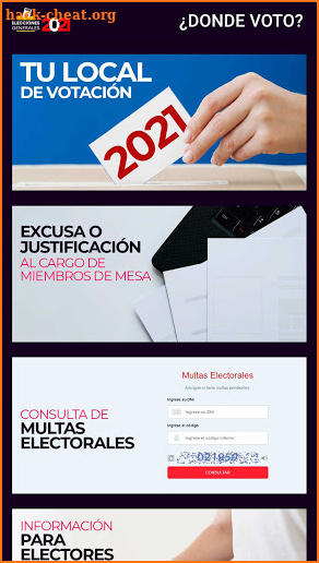 Donde Voto - Elecciones Perú 2021 screenshot