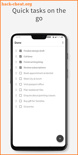 Done — Todo, tasks, checklist simplified screenshot