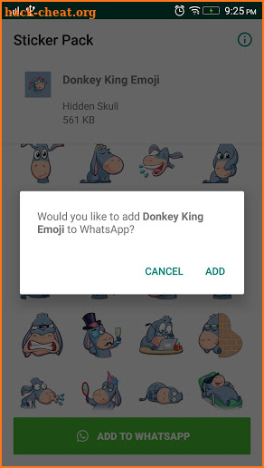 Donkey king Sticker for WhatsApp screenshot