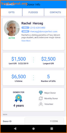 DonorPerfect Mobile screenshot