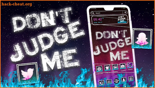 Don't Judge Me Theme screenshot