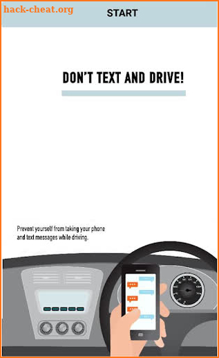Don't text and drive! screenshot