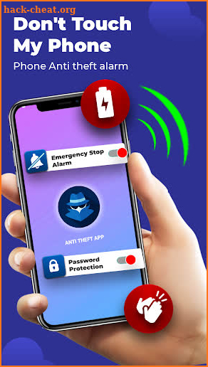 Don't Touch my phone : Phone Anti theft alarm App screenshot