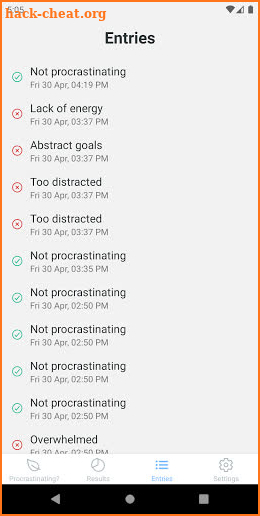 Don't Waste Today - Free Procrastination Tracker screenshot