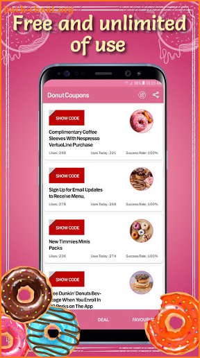 Donut Coupons screenshot