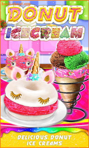 Donut Ice cream Cone & Unicorn Ice Cream Sandwich screenshot