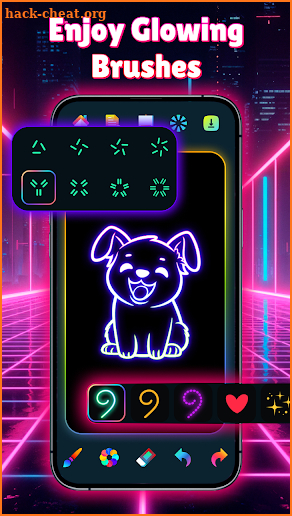 Doodle Art - Glow Drawing App screenshot