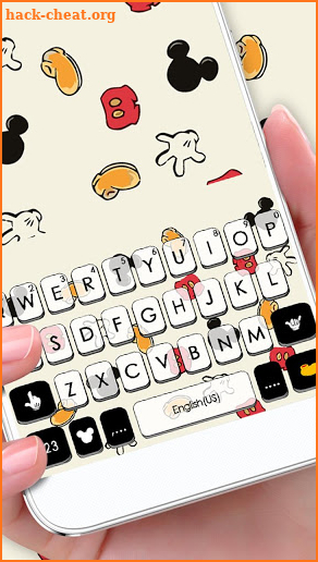 Doodle Cartoon Keyboard Theme screenshot
