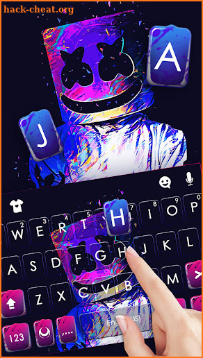 Doodle Colorful DJ Keyboard Background screenshot