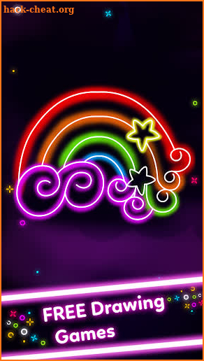 Doodle Glow Coloring & Drawing Games for Kids 🌟🎨 screenshot
