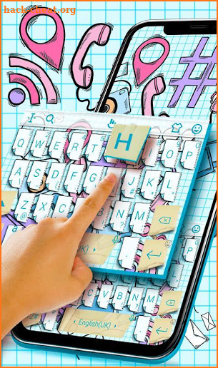 Doodle Style Keyboard Theme screenshot