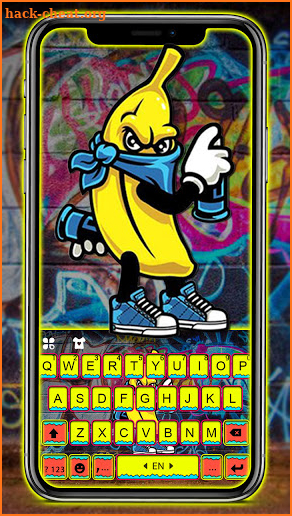 Doodler Mask Banana Keyboard Background screenshot