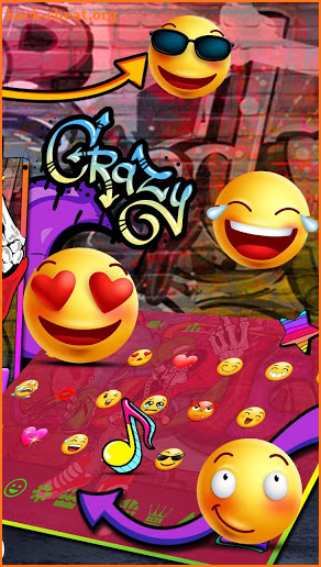 Doodles Skull Keyboard Theme screenshot