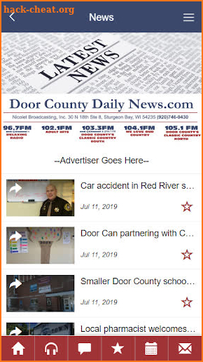 Door County Daily News screenshot