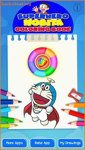 doramon coloring game screenshot