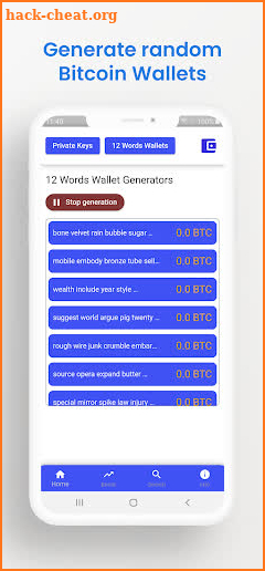 Dormant Bitcoin Seeker Pro screenshot