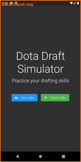 Dota Draft Simulator screenshot