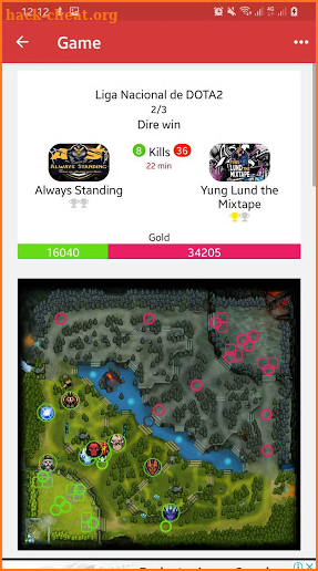 Dota Live Hub - Dota 2 Live matches, info & stats screenshot