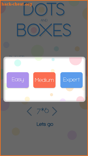Dots and Boxes game screenshot