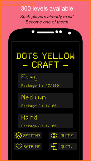 Dots Yellow Craft screenshot