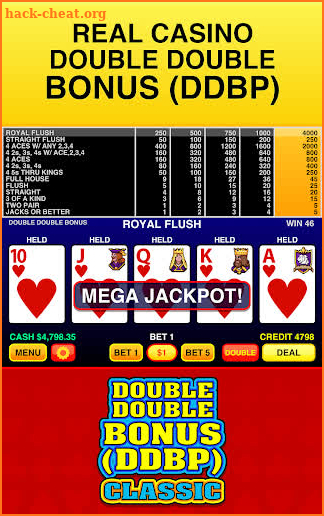 Double Double Bonus (DDBP) - Classic Video Poker screenshot
