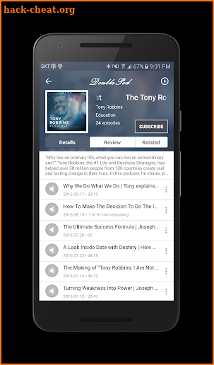 DoublePod Podcasts for android screenshot