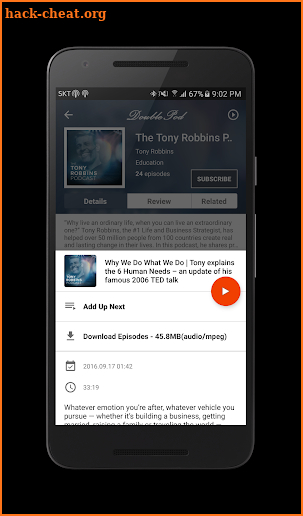 DoublePod Podcasts for android screenshot