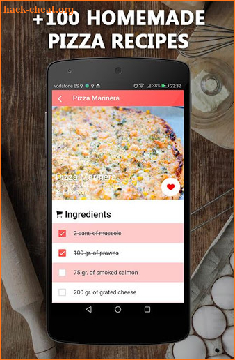 Dough and pizza recipes screenshot