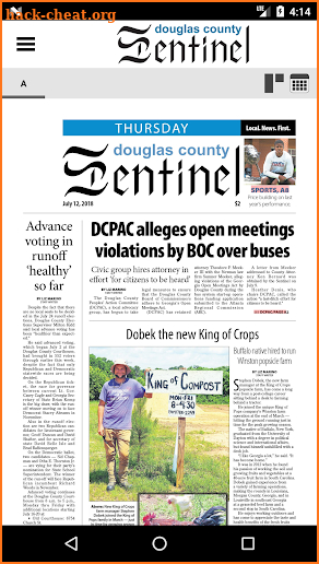 Douglas County Sentinel screenshot