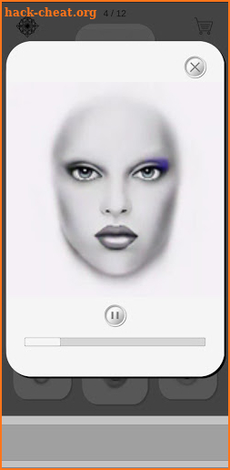 Download and color: Grayscale MakeUp Face Charts screenshot