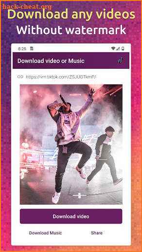 Download Tiktok videos & music without watermarks screenshot