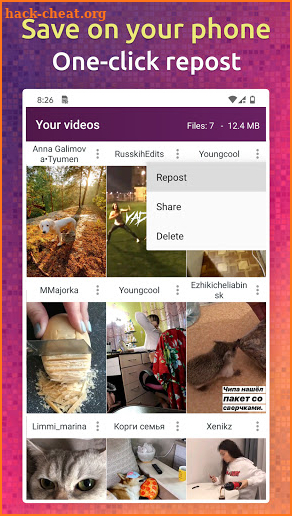 Download Tiktok videos & music without watermarks screenshot