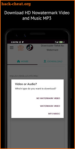 Download Video No Watermark - SaveTik screenshot