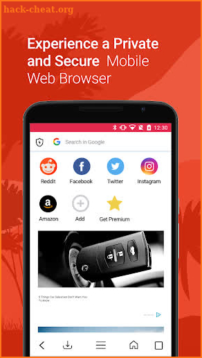 Downloader & Private Browser - Kode Browser screenshot