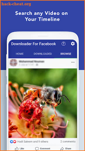 Downloader for Facebook - Save & Copy Videos screenshot