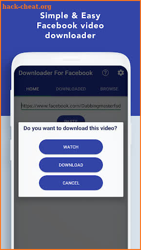 Downloader for Facebook - Save & Copy Videos screenshot