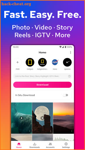 Downloader for Instagram: Video Photo Story - Velo screenshot