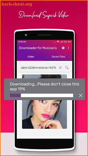 Downloader for Musical.ly screenshot