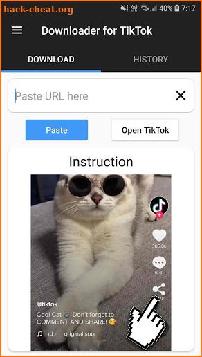 Downloader for Tik Tok (No watermark) screenshot