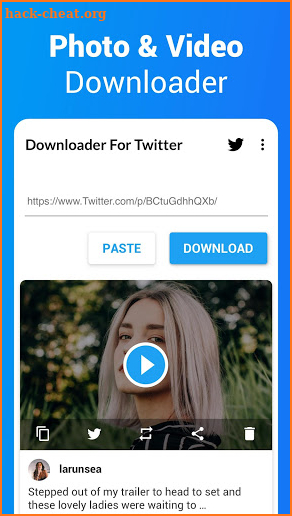 Downloader for Twitter - Download Tweet Video screenshot