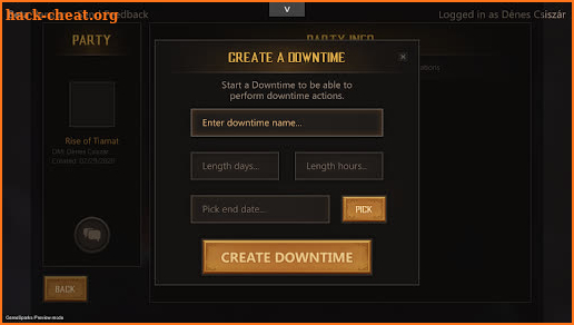 Downtime Manager screenshot