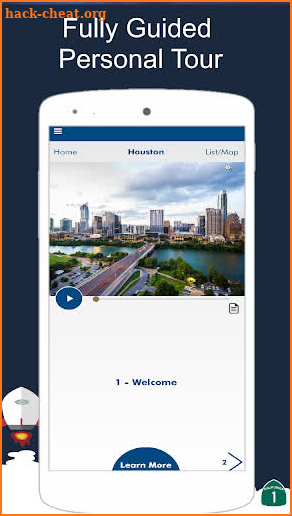 Downtown Houston City Texas Driving GPS Tour Guide screenshot