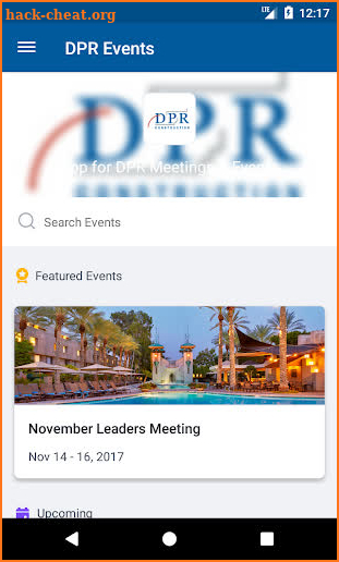 DPR Events screenshot