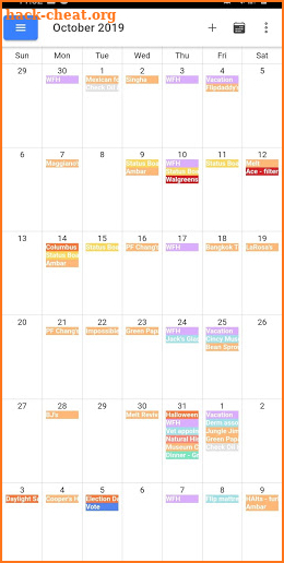 Drag & Drop Calendar screenshot