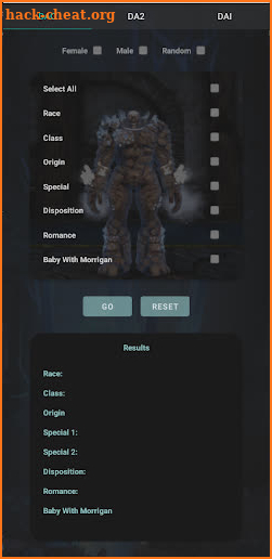 Dragon Age Character Gen. screenshot