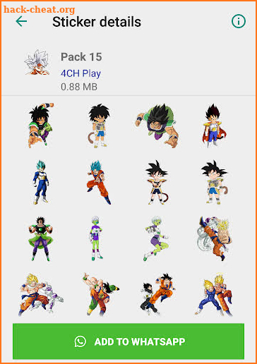Dragon Ball Stickers (2019) - WAStickerApps screenshot