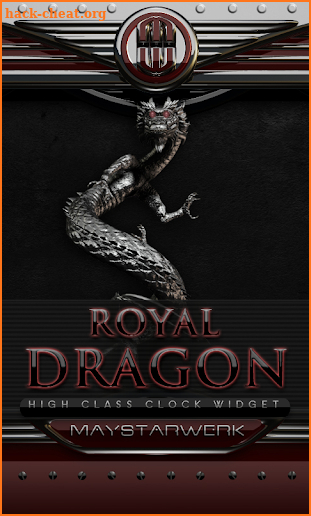 Dragon Clock Widget royal screenshot